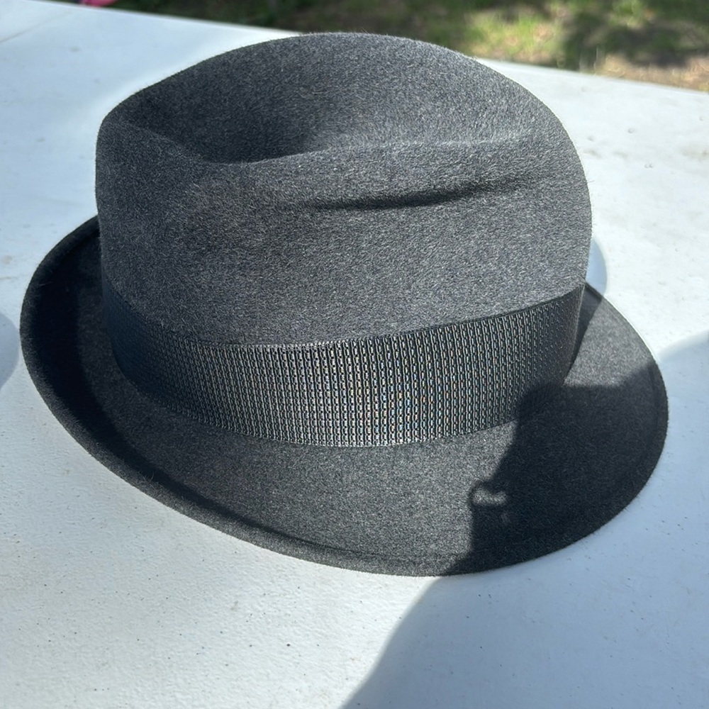 Barbisio Classic Fedora- gray wool